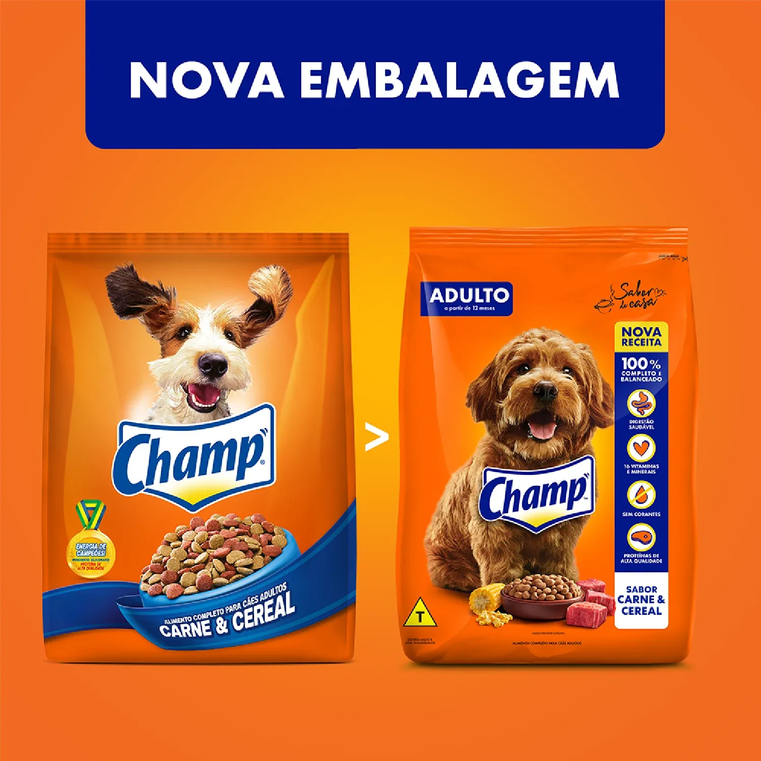 Racao Champ para Caes Adultos Carne e Cereal nova embalagem-05